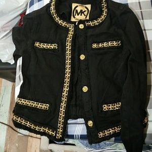 Michael Kors blazer with gold accents